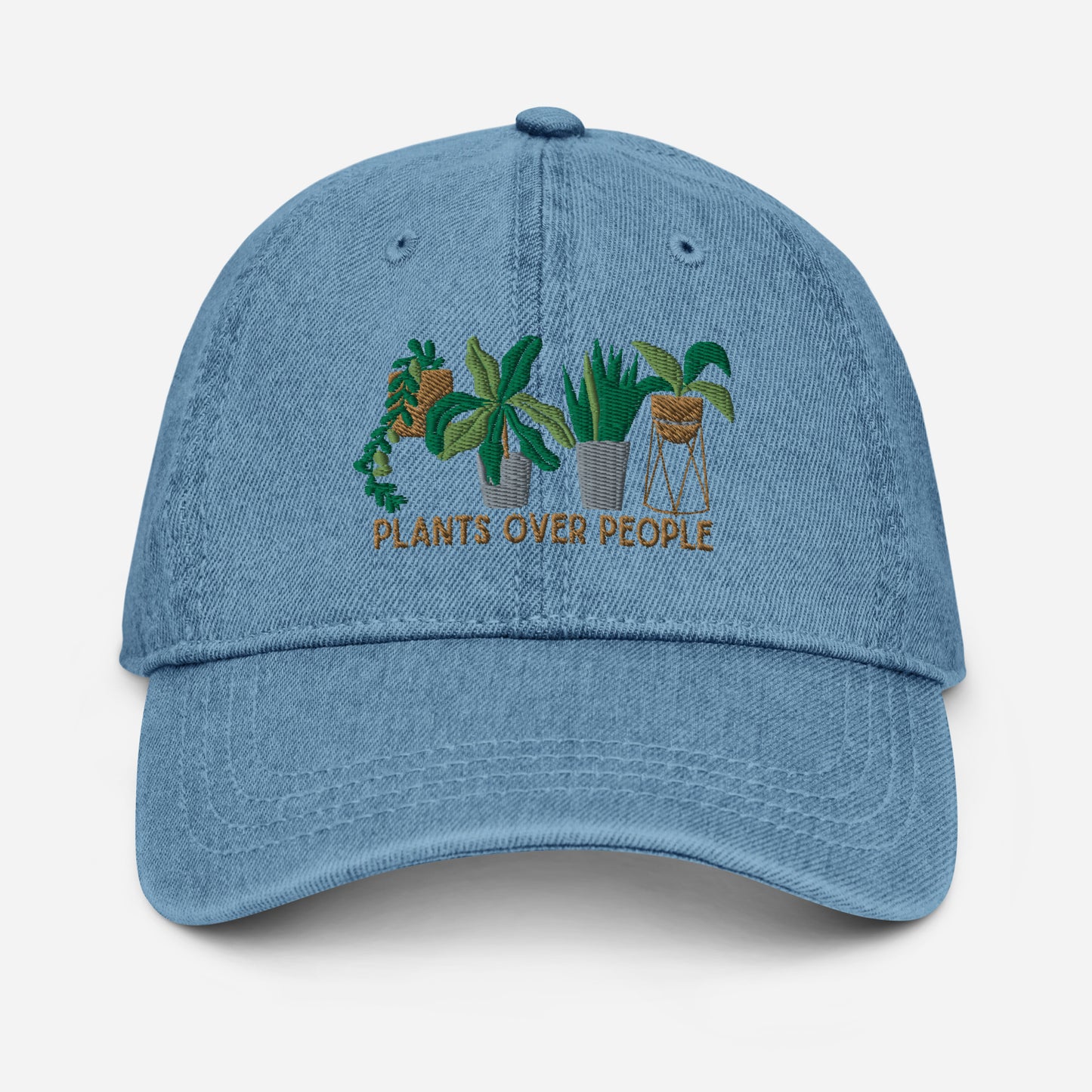 Plants Over People Denim Hat