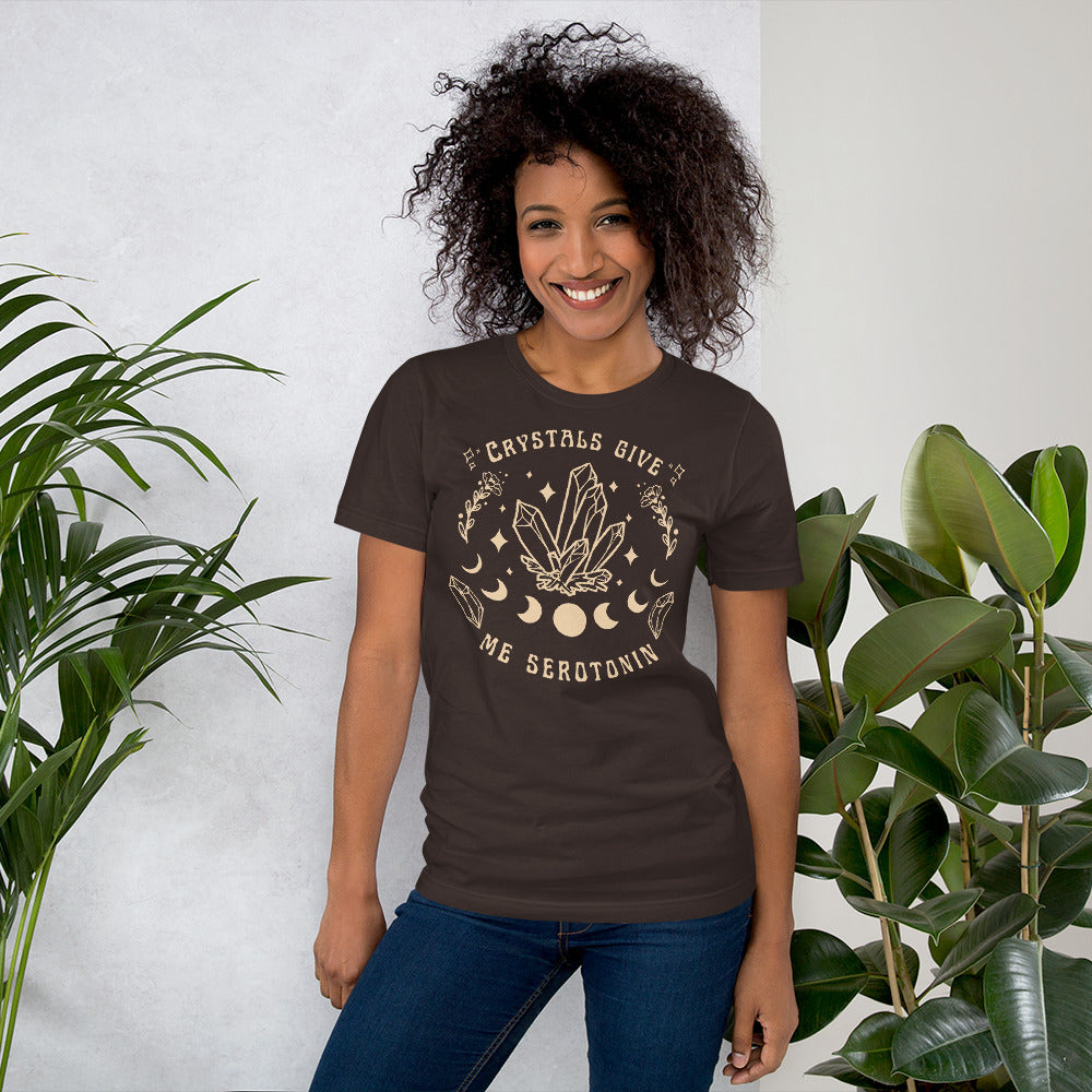 Crystals Give Me Serotonin T Shirt