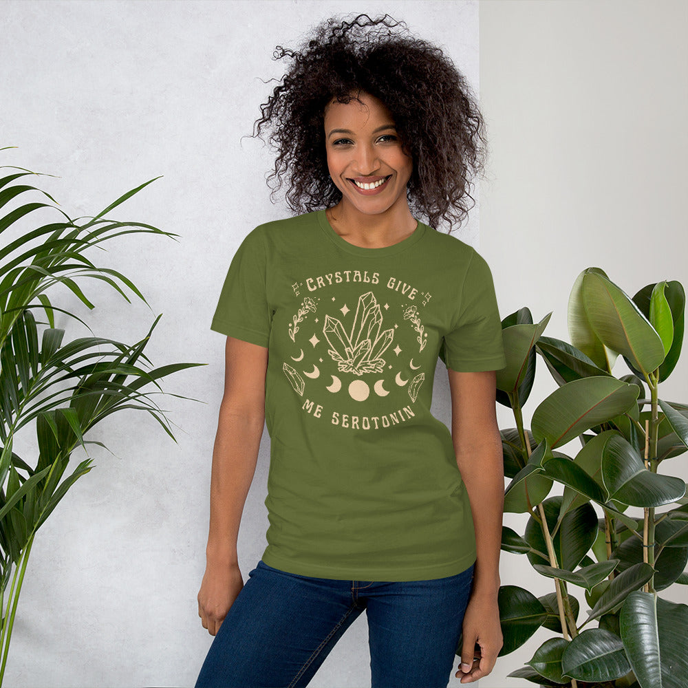 Crystals Give Me Serotonin T Shirt