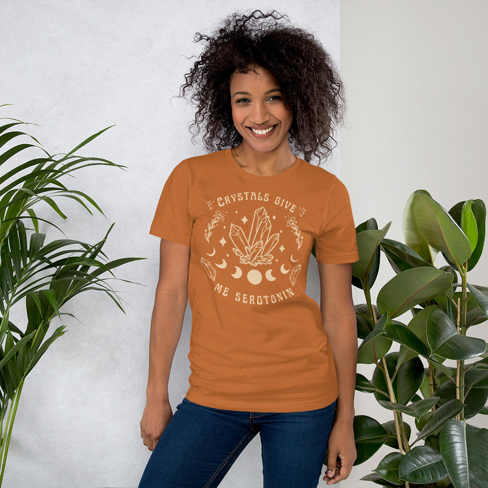 Crystals Give Me Serotonin T Shirt