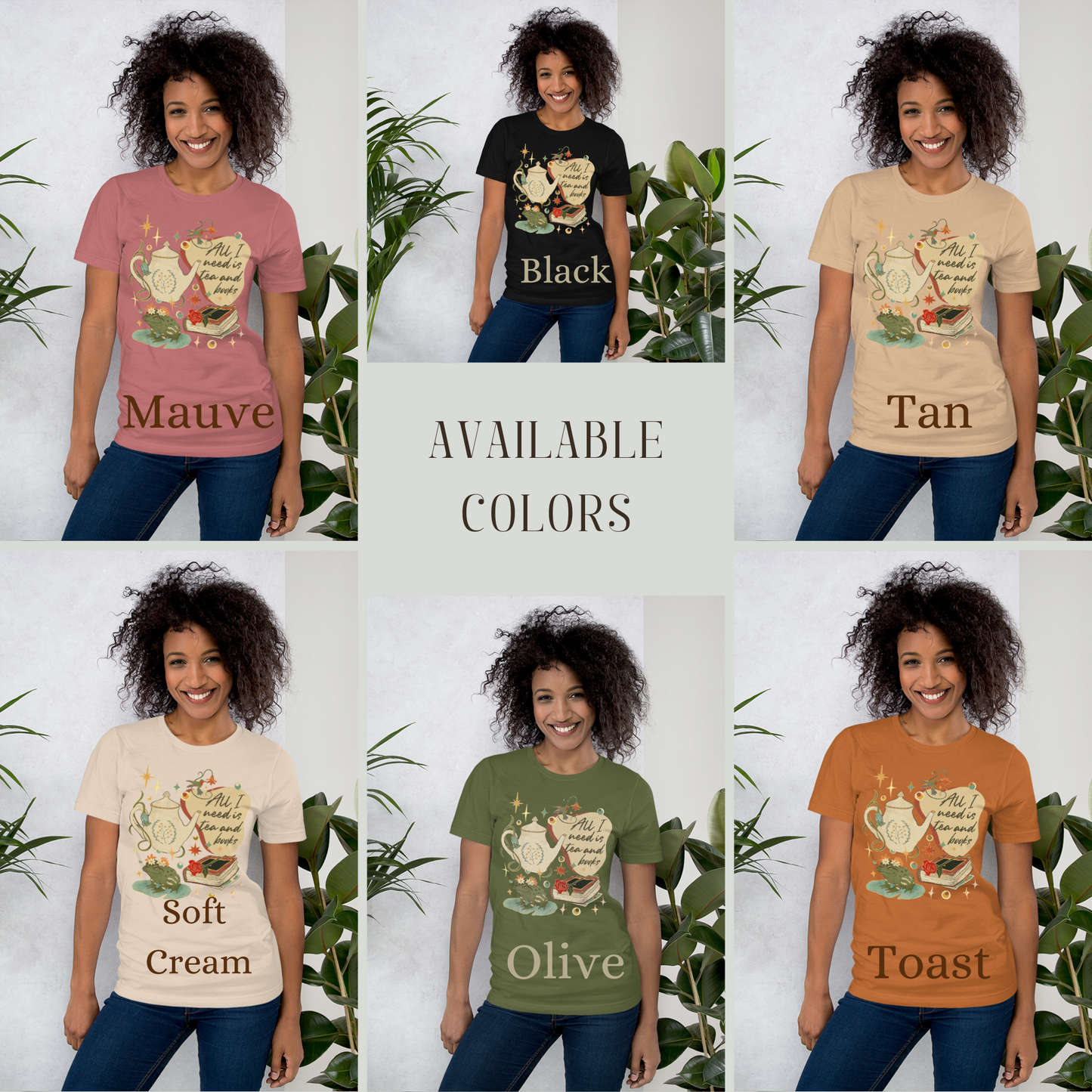 All I Need is Tea and Books Shirt