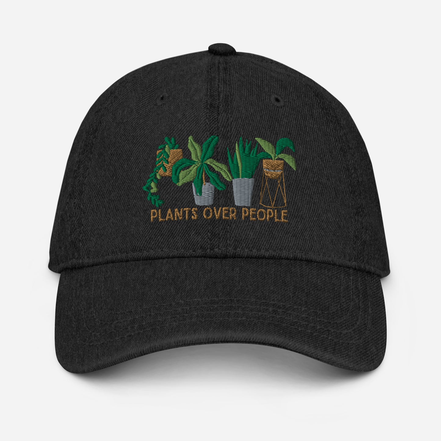 Plants Over People Denim Hat