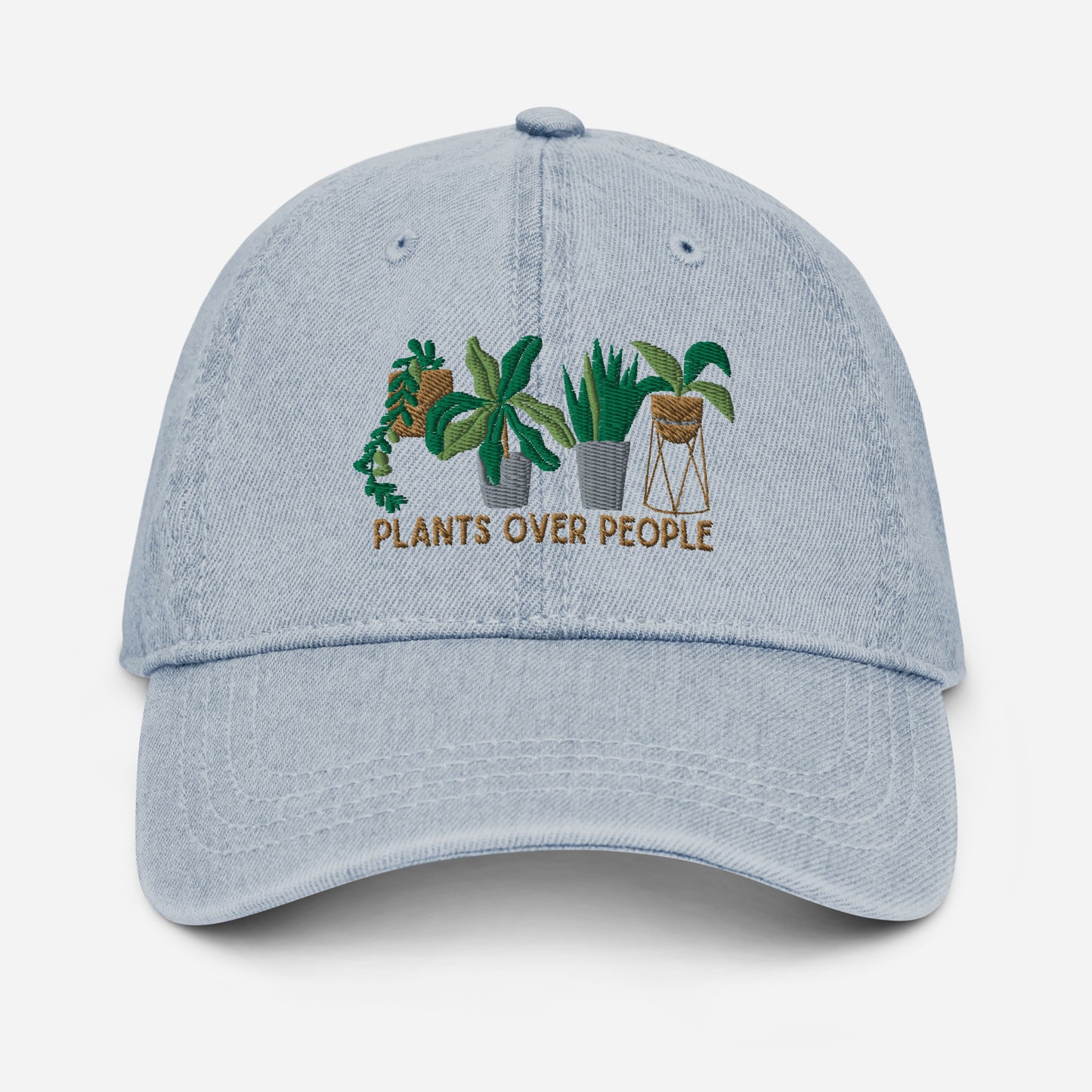Plants Over People Denim Hat